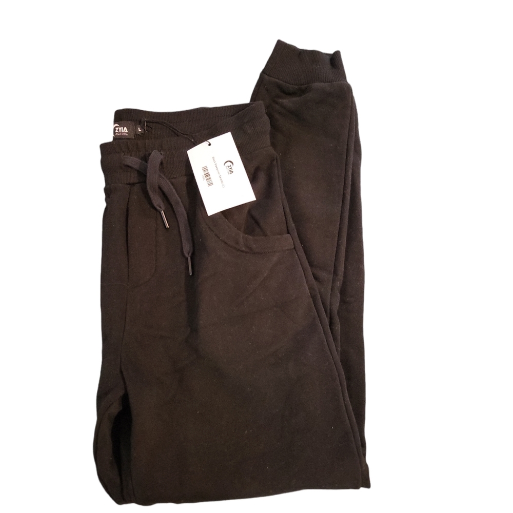 Zyia Active Black Sleepover Sweatpants Size Large